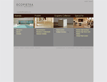 Tablet Screenshot of ecopietra.com